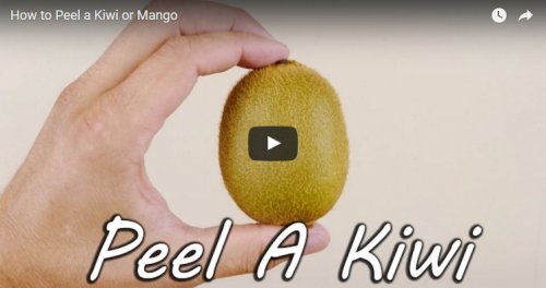 Самый простой и быстрый способ почистить киви, манго и авокадо.