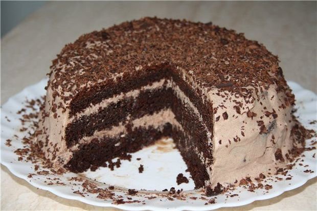 Творожный торт с шоколадом