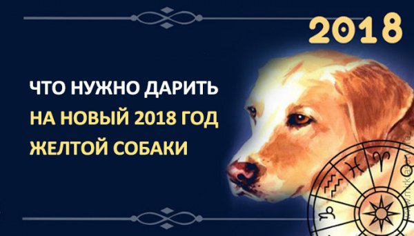 Что нужно дарить на Новый 2018 год Желтой Собаки