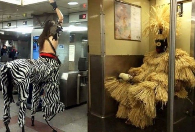 30 сумасшедших пассажиров, которых довелось увидеть в метро.