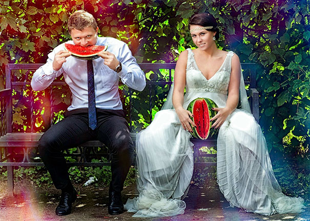 15 прикольных свадебных фотографий, после которых не захочется жениться